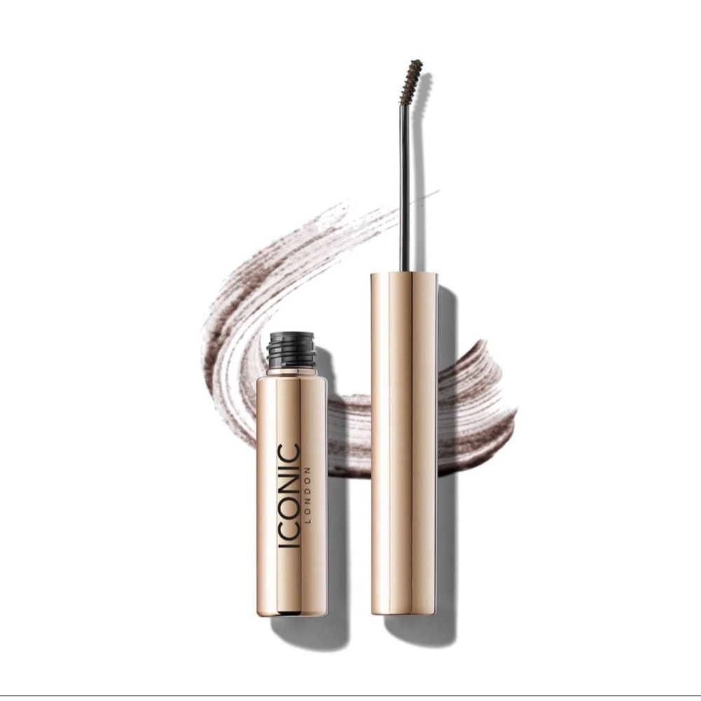 ICONIC London Tint & Texture Brow Gel Chocolate Brown NIB